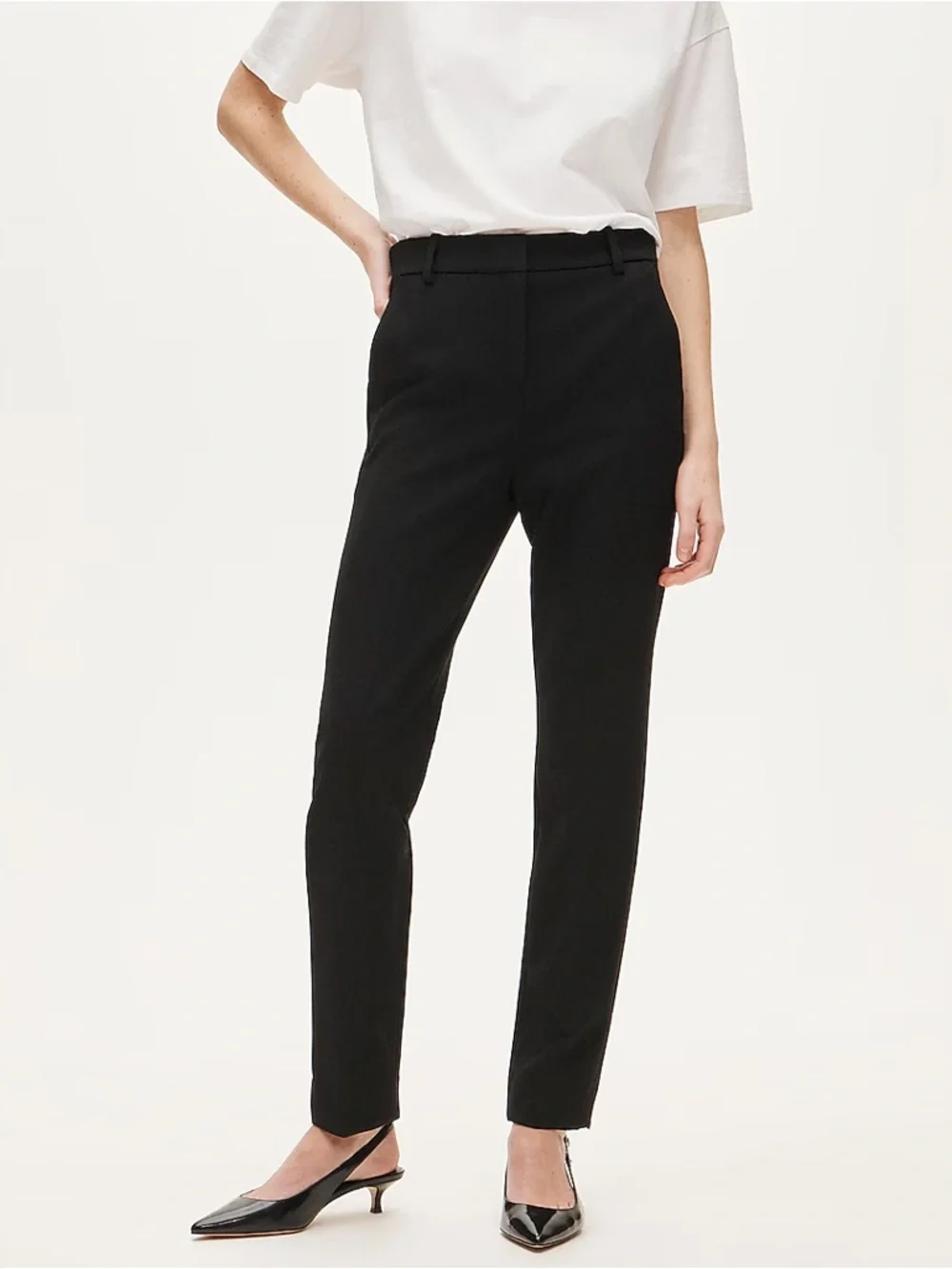 J.Crew New Cameron Pant in Four-Season Stretch in Black Size 10